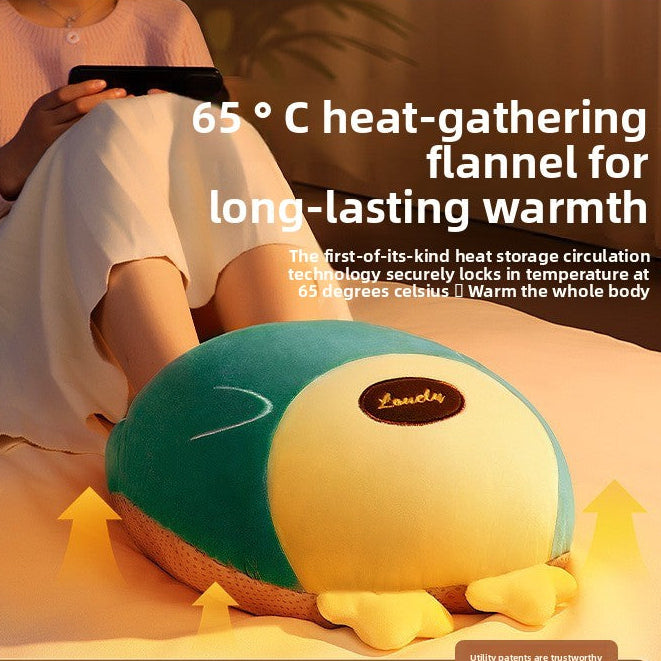 Electric Foot Warmer with Plush Cover