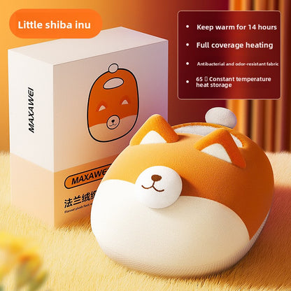 Electric Foot Warmer with Plush Cover