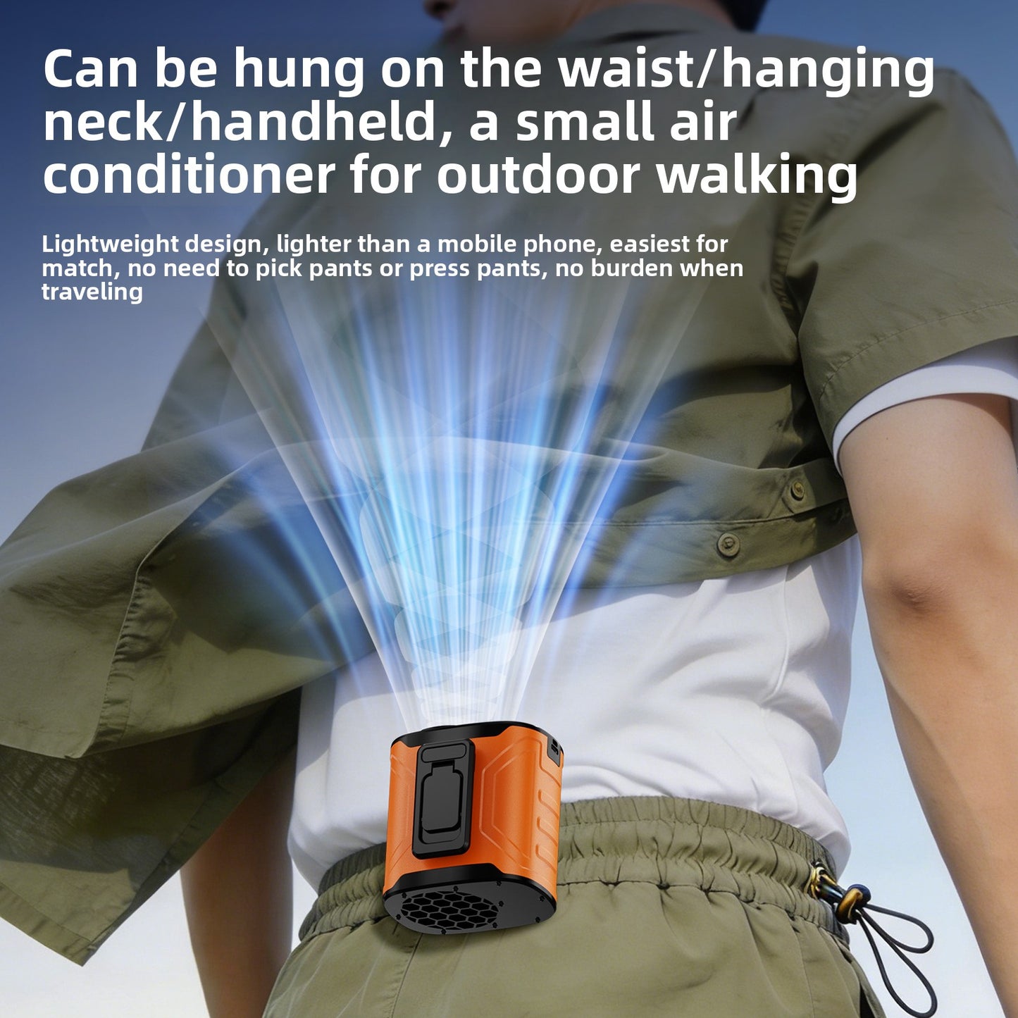 Portable Waist Fan with Long Battery Life