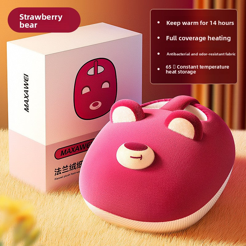 Electric Foot Warmer with Plush Cover