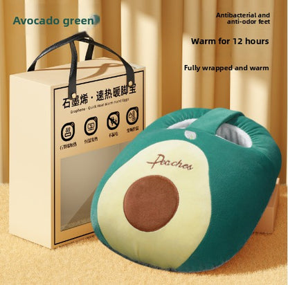 Electric Foot Warmer with Plush Cover